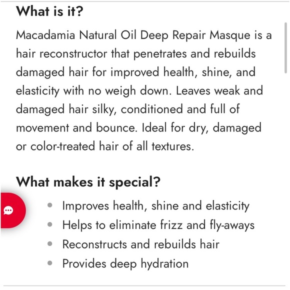 Macadamia Natural Oil Deep Repair Hair Mask 3.3 oz Travel size NEW! - Picture 3 of 6